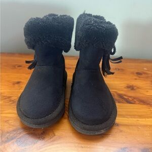 Black Faux Fur Lined Boots
